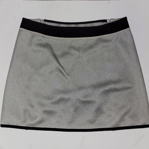 Prada miniskirt, circa 2004. The two zips thefront can be zipped or unzipped fo